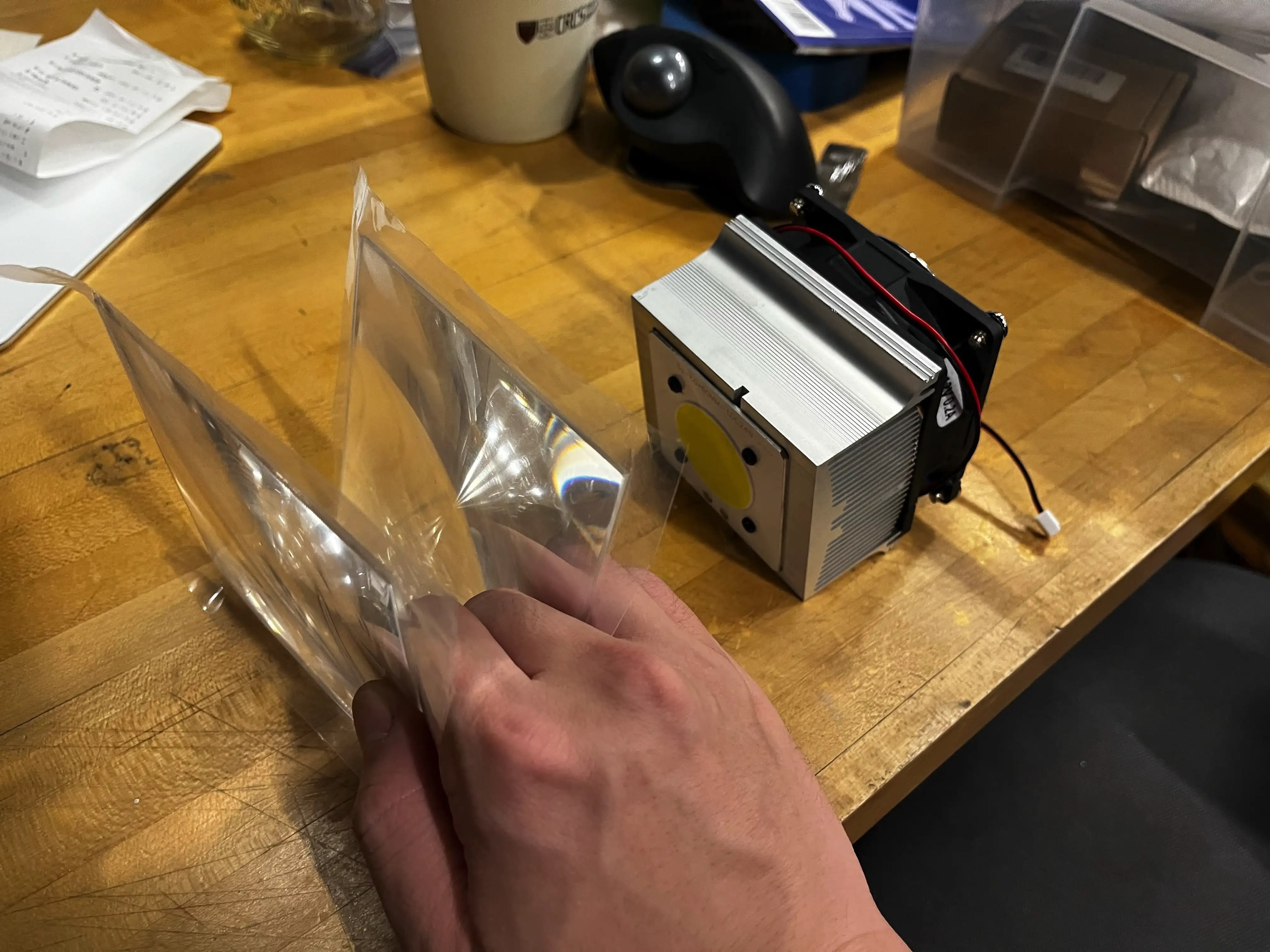 Actual HyperCarousel optical system layout.