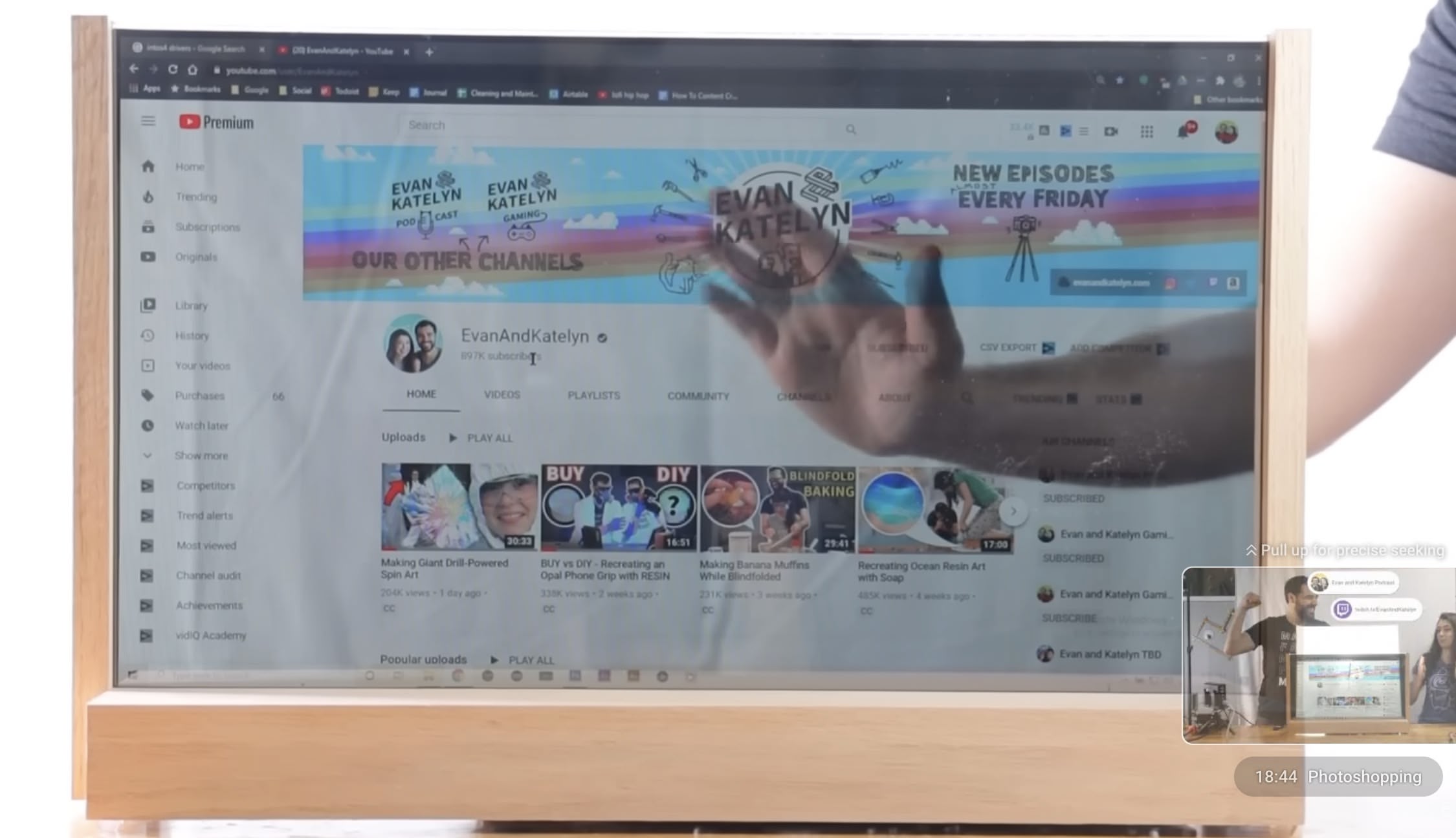 DIY Perk's Transparent Screen project.