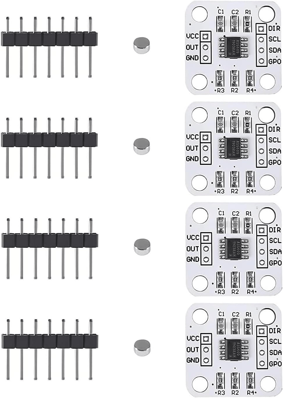 Hall Effect Rotary Encoder that I'm using for the position sensing.