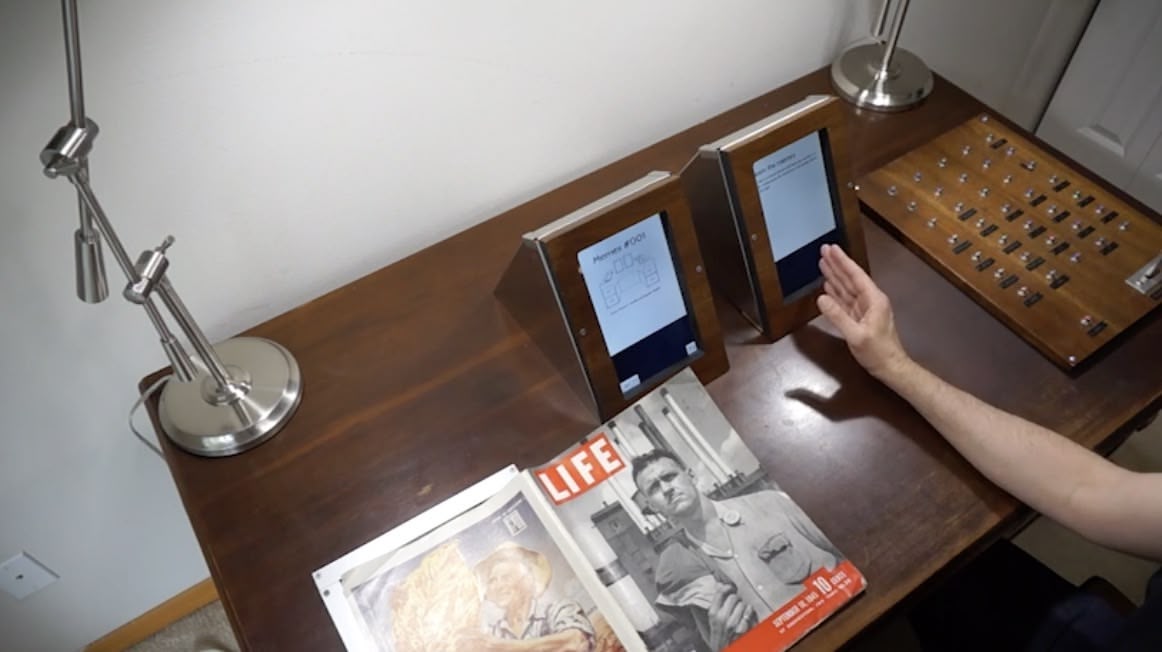 Trevor Flowers' 2014 Memex - visually faithful but digitally implemented.