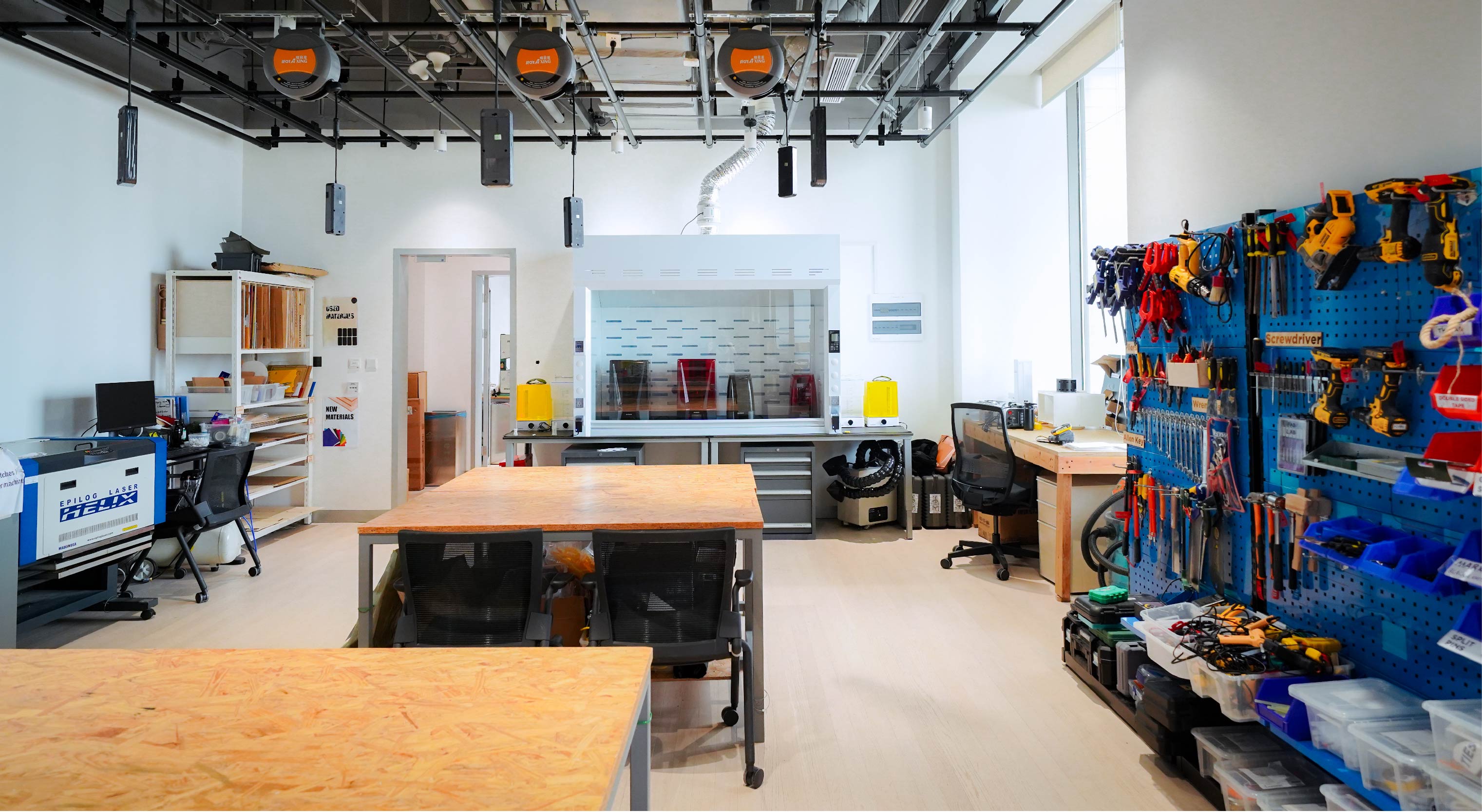 Fabrication Lab at Interactive Media Arts at NYU Shanghai.