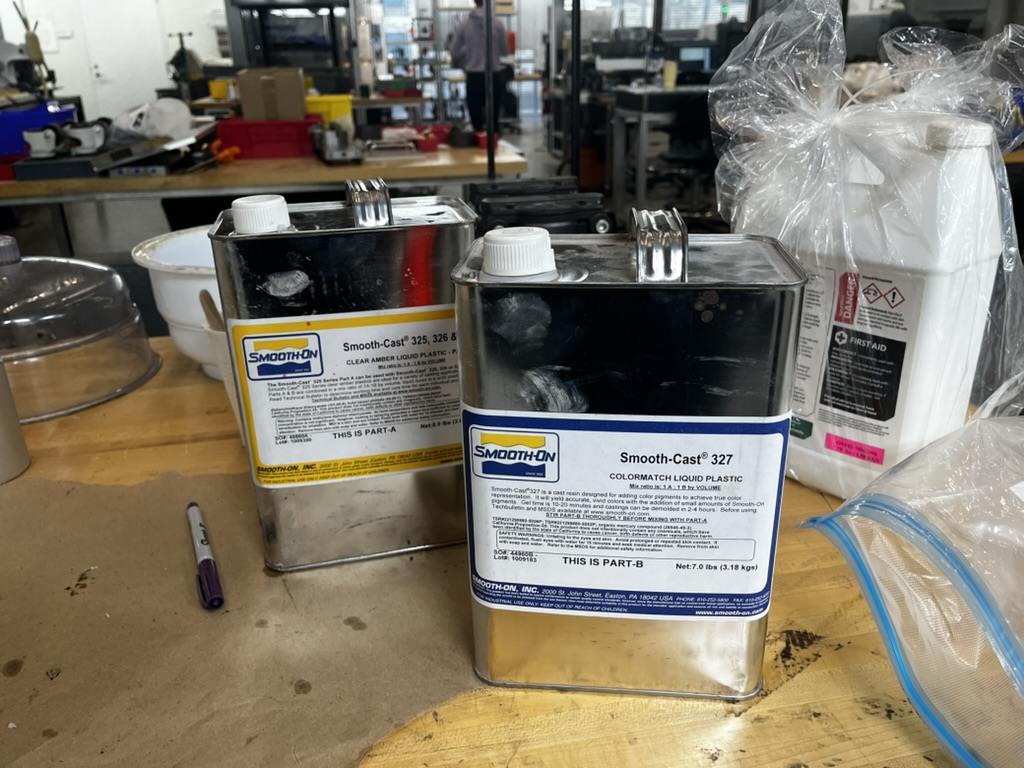 Smooth-Cast 325, 326, 327 Clear Amber Liquid Plastic (PART A), Smooth-Cast 327 Colormatch (PART B)