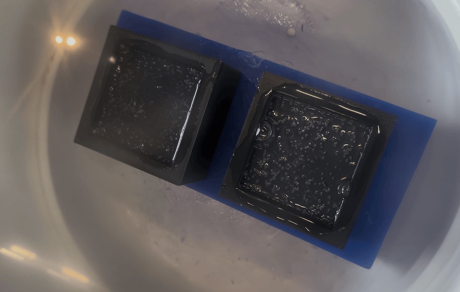 End state before I turned off the vacuum chamber