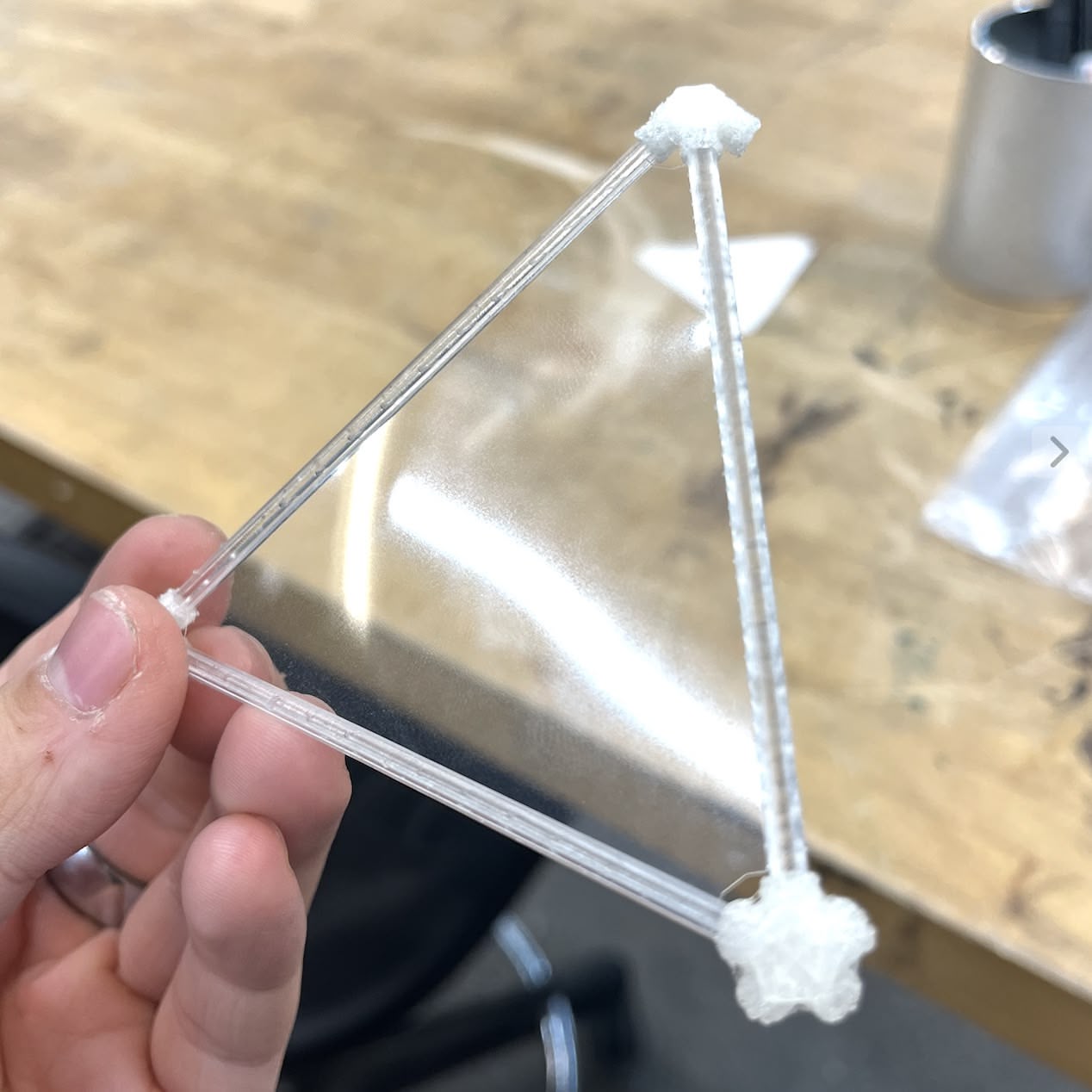 Assembled one triangle face