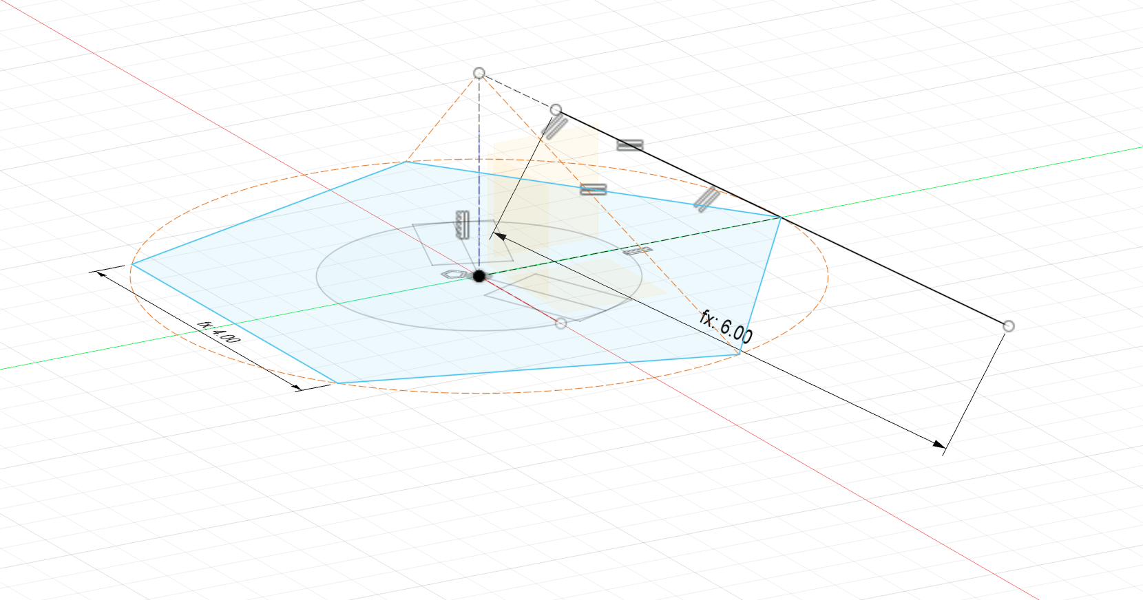 Sketch of the angle of the connector tubes