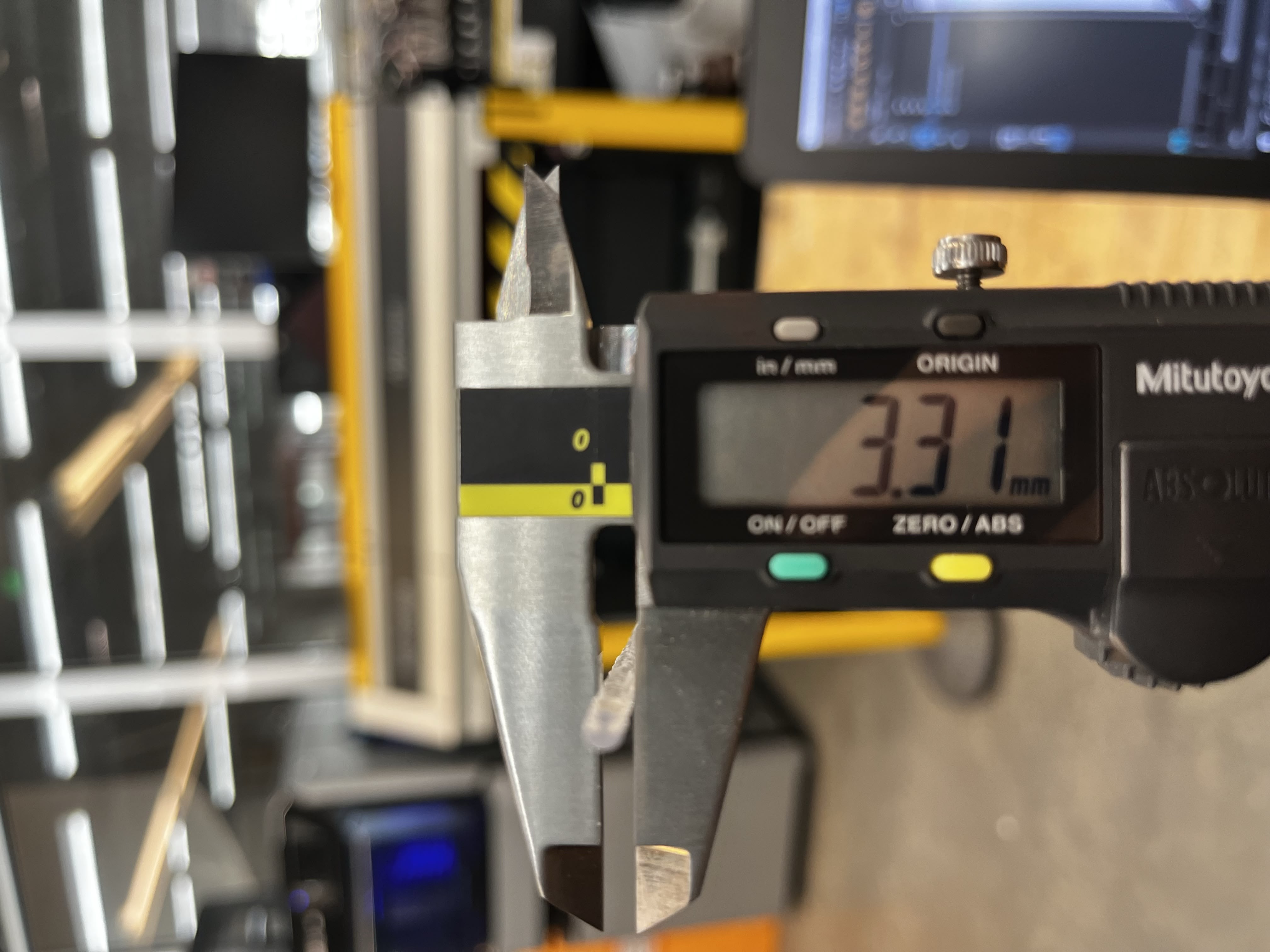 The true diameter of the rod is slightly larger than the designed diameter