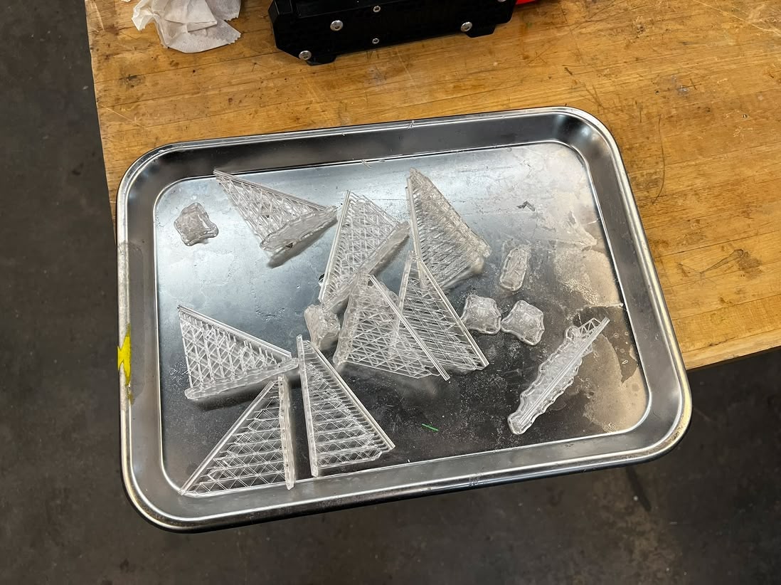 First print with SLA resin