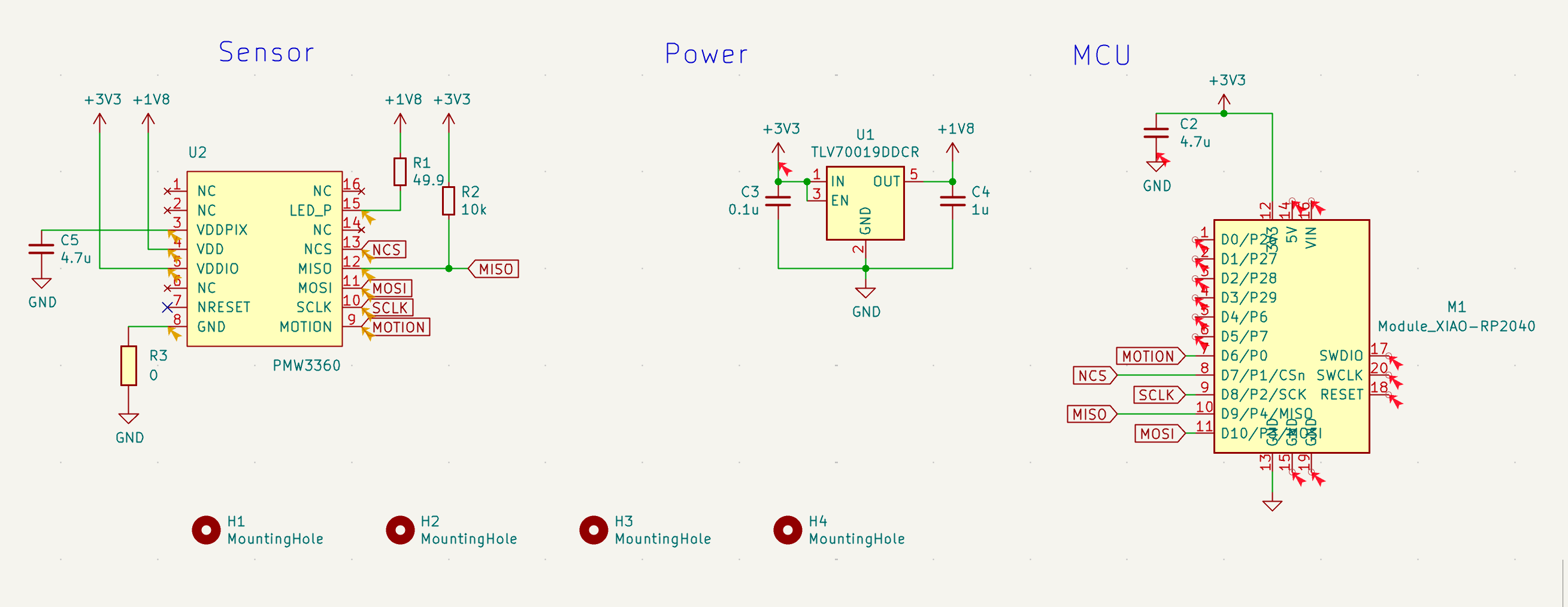 Yufeng's schematics for the PCB, V3
