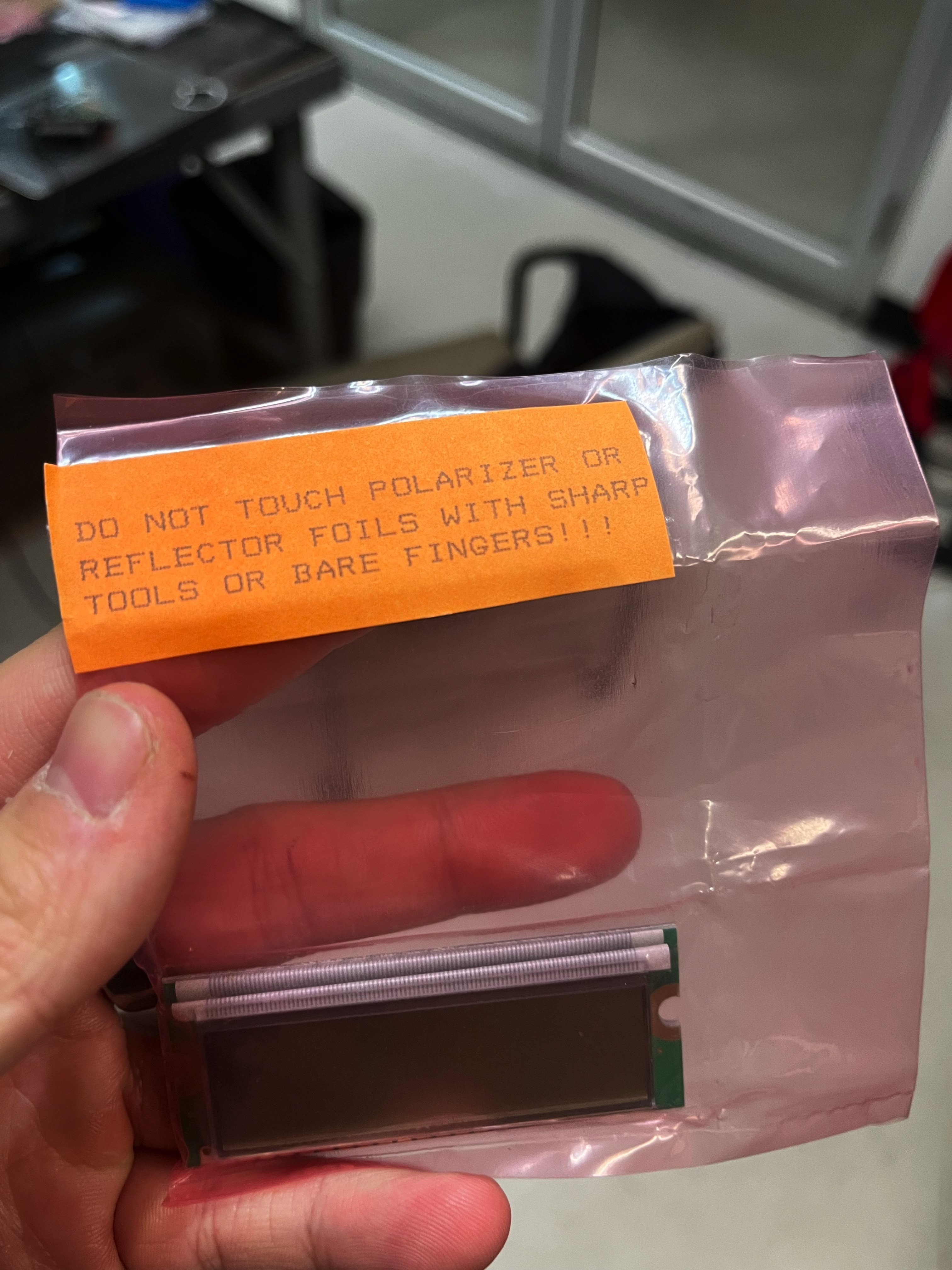 Package of Lumex LCM-S01602DTR/M LCD screen says do not do what I do