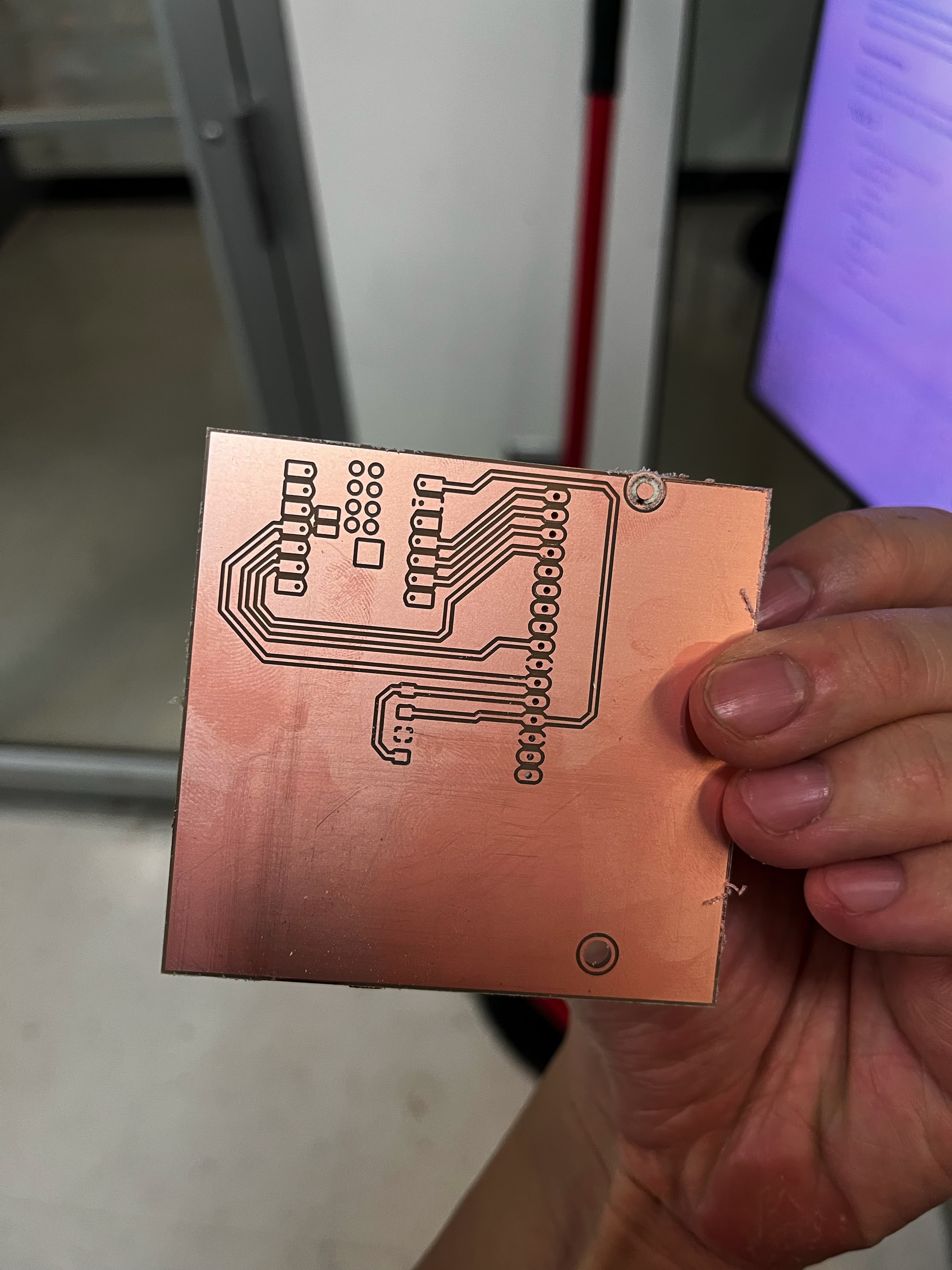 PCB with nice holes and traces