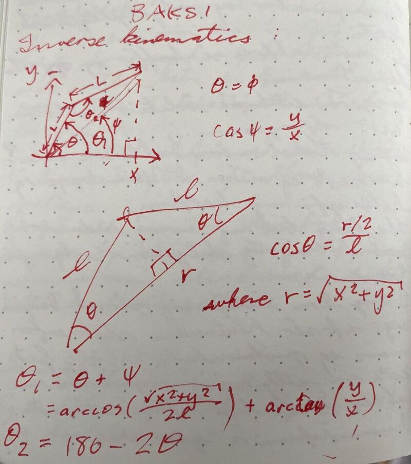 Inverse kinematics in notebook
