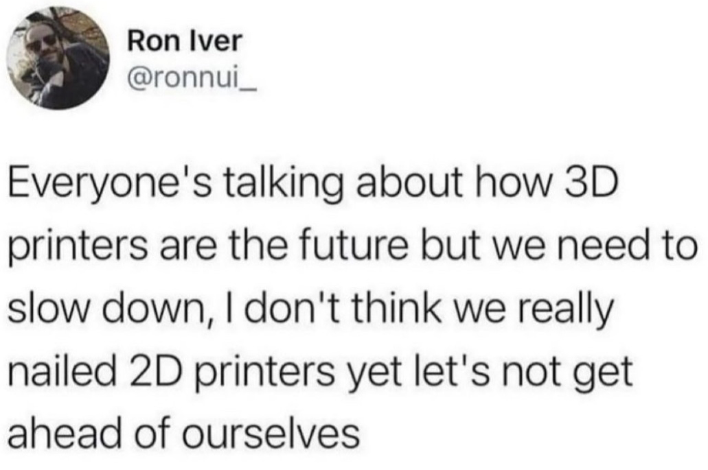 2D printer meme