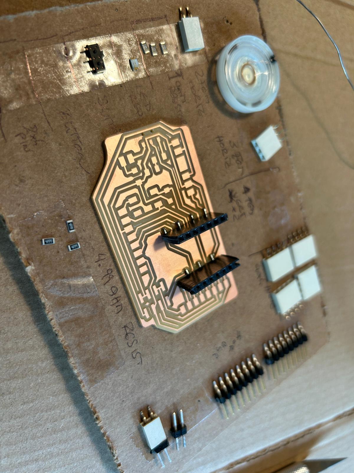 soldering second piece