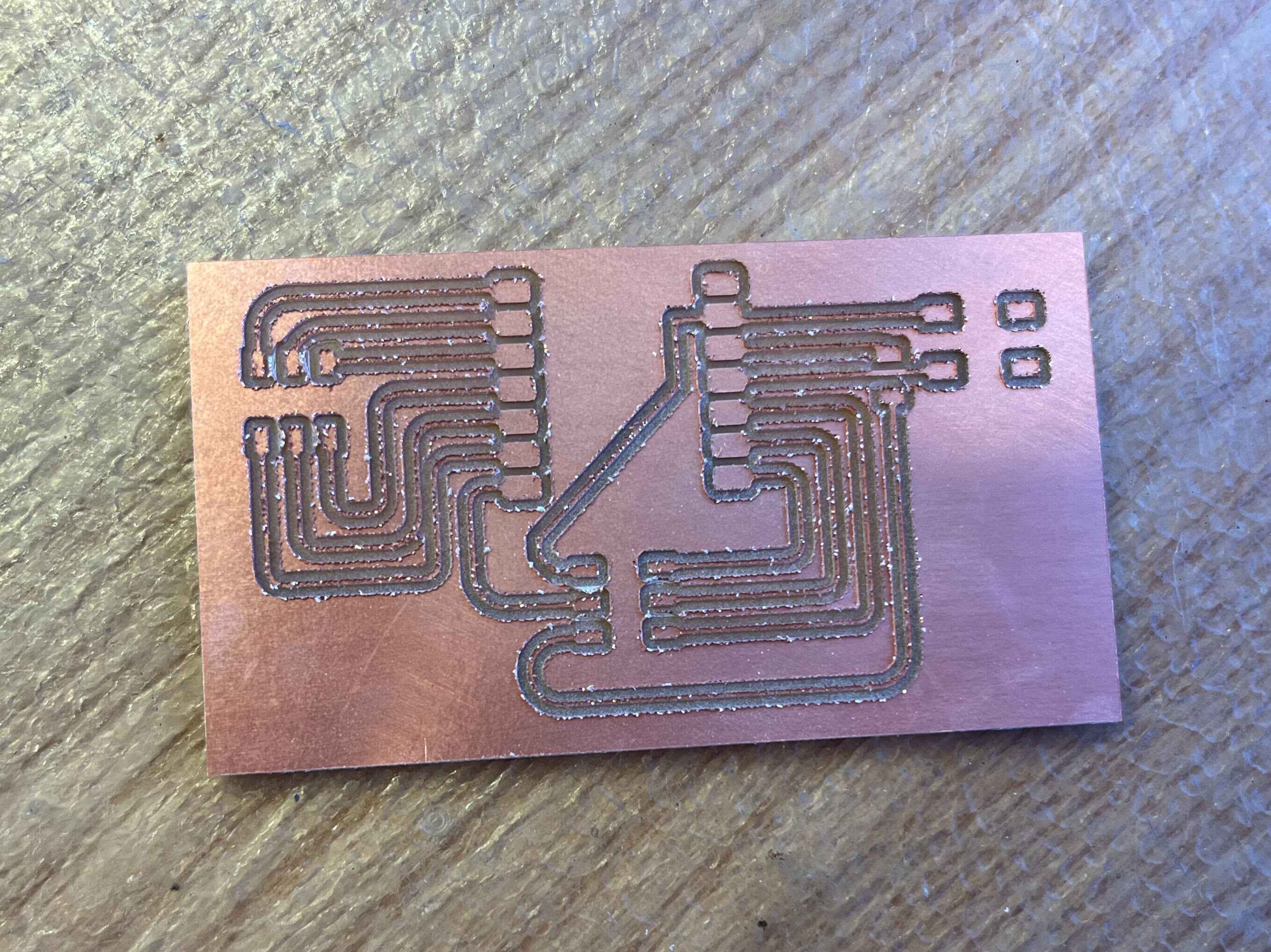 PCB fresh off the mill