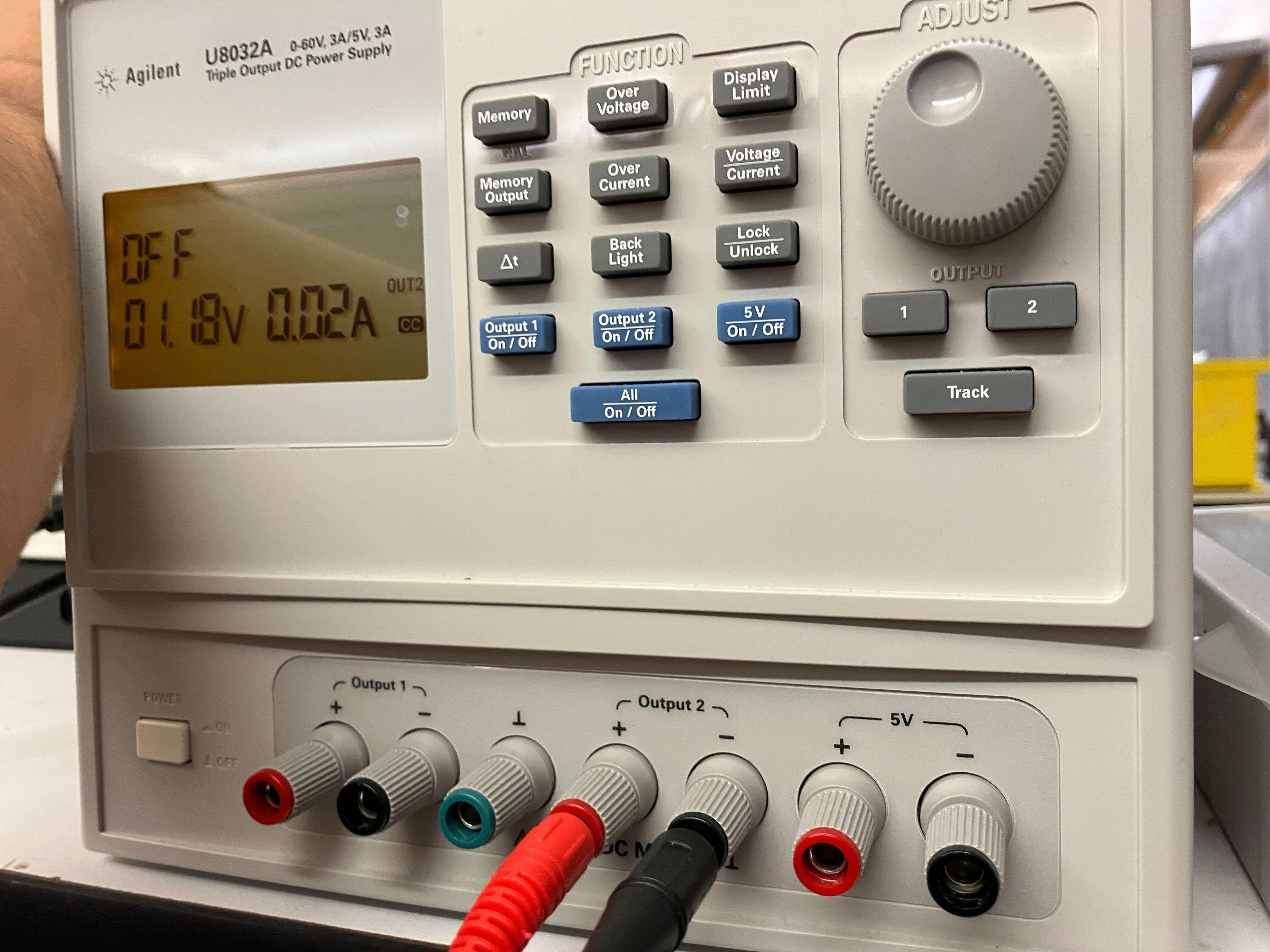 IR diode power supply setup