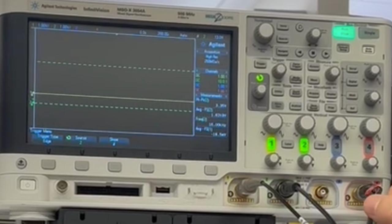 Microphone clock line at ~16 kHz