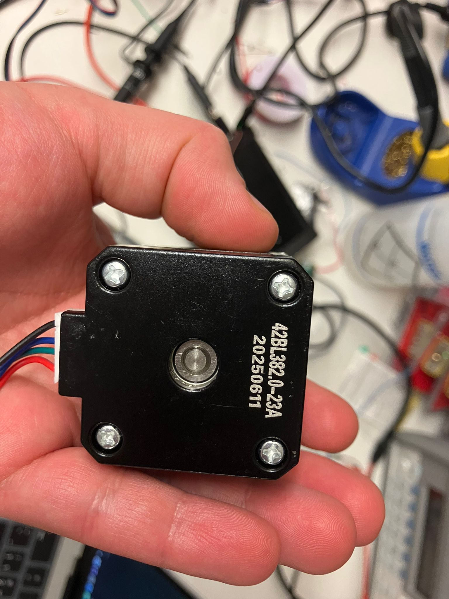 Stepper motor power measurement
